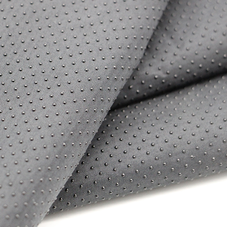 High Quality Durable Tear-Resistant Polyester Plain Woven PVC Anti-Slip Fabric With Dots