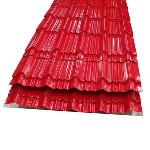 Red Sandwich Panels Materials Prepainted Corrugated Galvanized Steel Color Roofing Sheets