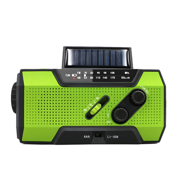 Best Price Emergency flashlight  NOAA Weather Radio for Reading radio hand crank solar survival radio