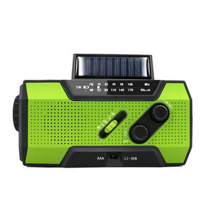 Best Price Emergency flashlight  NOAA Weather Radio for Reading radio hand crank solar survival radio