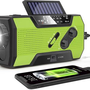 Best Selling Emergency Rechargeable flashlight radio NOAA hand crank solar survival radio  Weather Radio for Reading