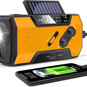 Best Selling NOAA/AM/FM Portable Solar Earthquake Products Hand Crank Generator Hand  Flashlight Solar Radio