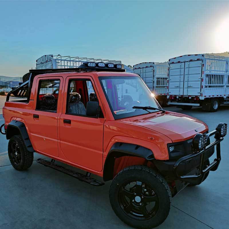 High quality K4 Chinese electric pickup truck with 4 wheels and 4 seats for sale new 2023 4WD lithium battery new pickup truck