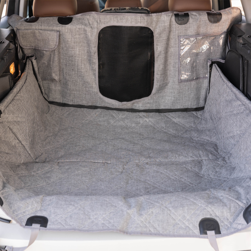 High quality waterproof 600D oxford nonslip dog car back seat hammock cover for Cars&Trunks