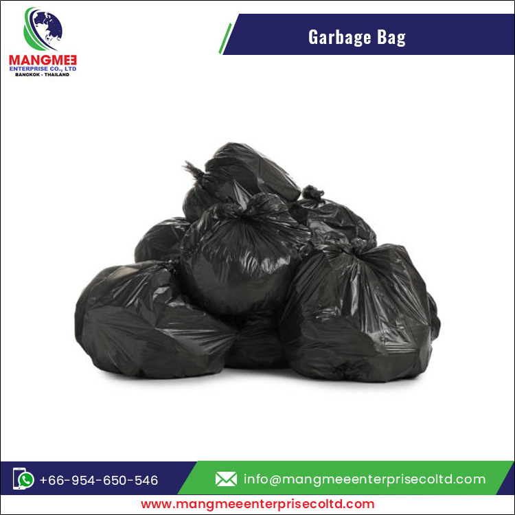 Factory Low Price Bulk Selling Black Plastic Large Garbage Bag Plastic Garbage Bag Lining Plastic Dustbin Bag For Sale