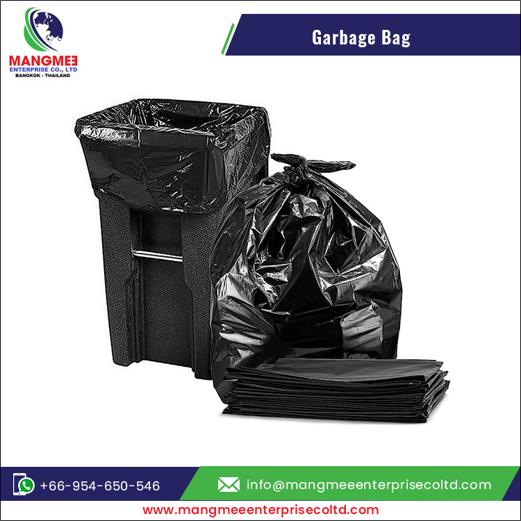 Factory Low Price Bulk Selling Black Plastic Large Garbage Bag Plastic Garbage Bag Lining Plastic Dustbin Bag For Sale