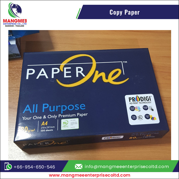 Made in Thailand Top Notch Quality High Standard Grade A4 Size Copy Paper for Drawing and Fax for Bulk Buyers