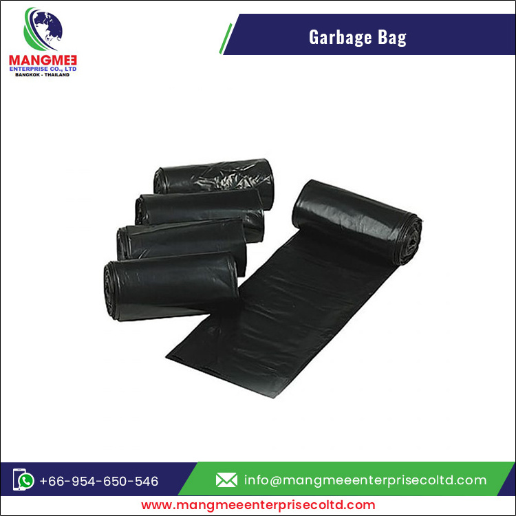 Factory Low Price Bulk Selling Black Plastic Large Garbage Bag Plastic Garbage Bag Lining Plastic Dustbin Bag For Sale