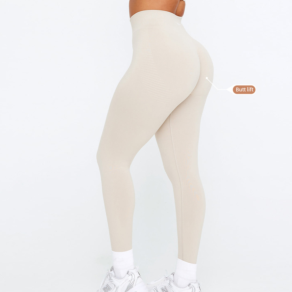 High Waist Four-Way Stretch Feels Like Skin Butt Lifting Yoga Tight Gym Workout Fitness Scrunch Butt Yoga Leggings For Women