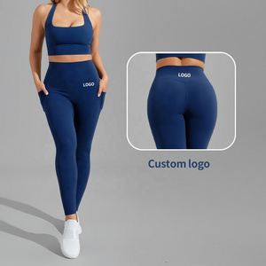 MIQI Customize Gym Leggings Butt Lifting High Waist Workout Yoga Pants Sports Fitness Women Yoga Leggings With Pocket