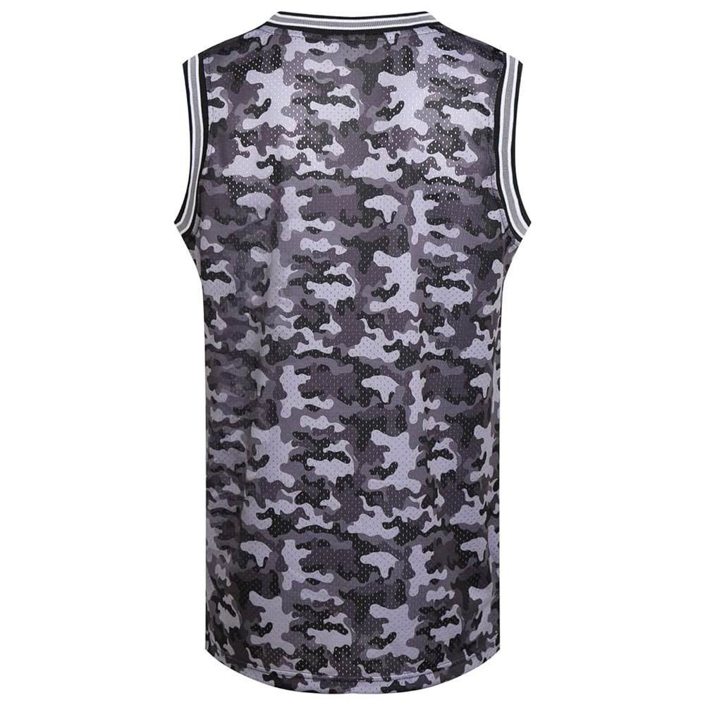 Reversible Basketball Jersey Wholesales Polyester Gray Camouflage Customize Your Own New Style Basketball Jersey