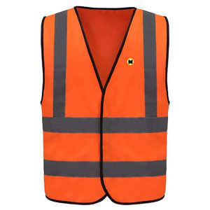 Reflective Strips Multi Pockets High Visibility Hi Vis Bright Neon Color Construction Safety Vests Wholesale