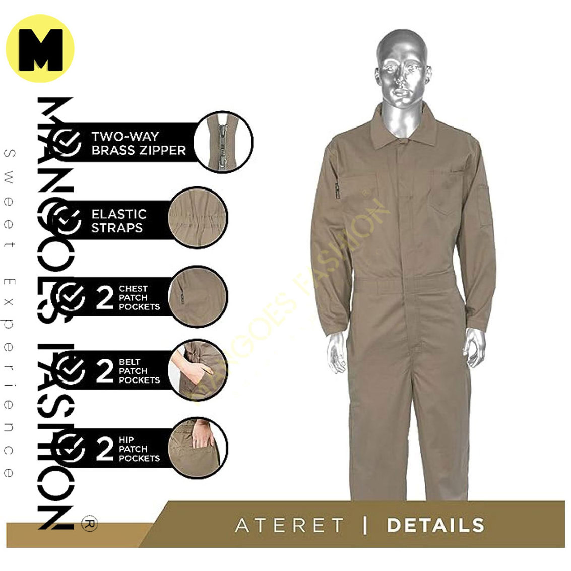 Wholesale Flame Resistant FR Coverall - Lightweight 7 Ounce 100% Nylon Tan Color Durable Fire Protection for Industrial