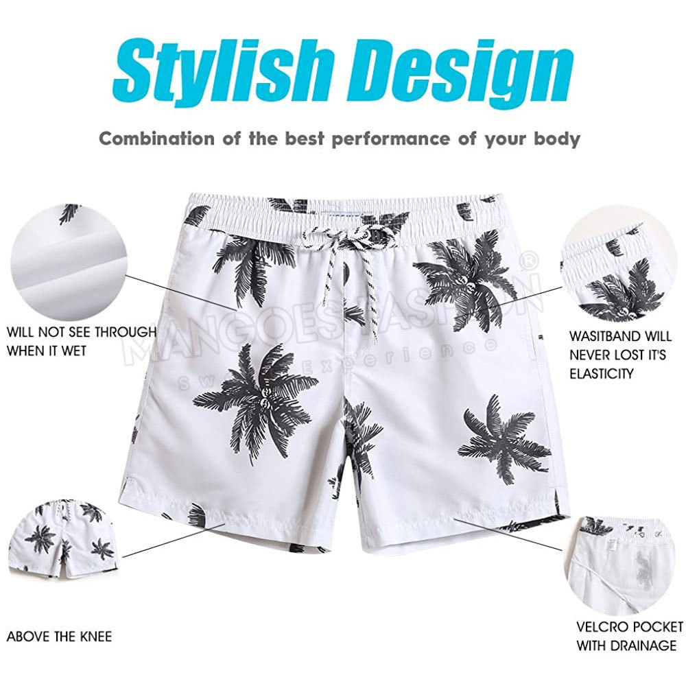 Men's High Quality Board Shorts Wholesale Blank Men's Sublimation Swim Trunks Wholesale Mens Gym Basketball Design