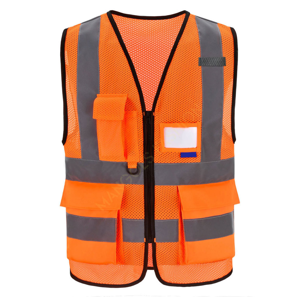 New Design Men Safety Vest Pakistan Made Safety Wholesale Workwear Vest With Mesh Pocket Men Fishing Vest