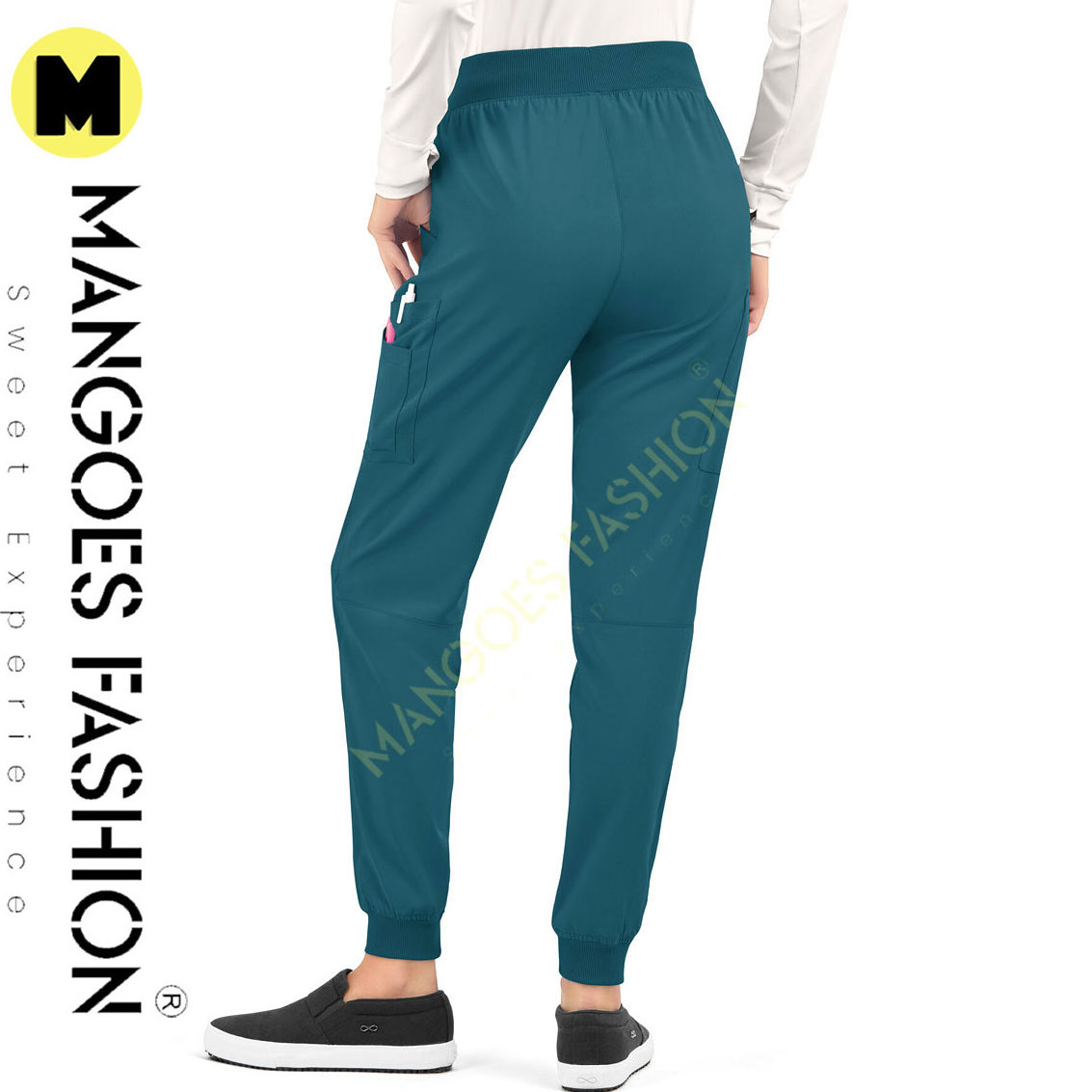 Wholesale Women's 7-pocket Jogger Scrub Pants Jogger Women Scrub Sets Hospital Uniform Women Nurse Stretch Scrubs Set