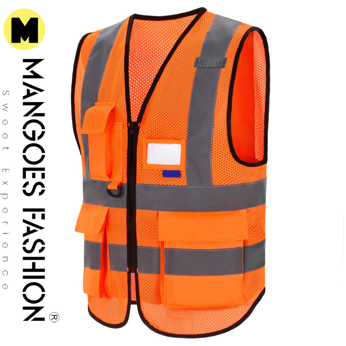 New Design Men Safety Vest Pakistan Made Safety Wholesale Workwear Vest With Mesh Pocket Men Fishing Vest