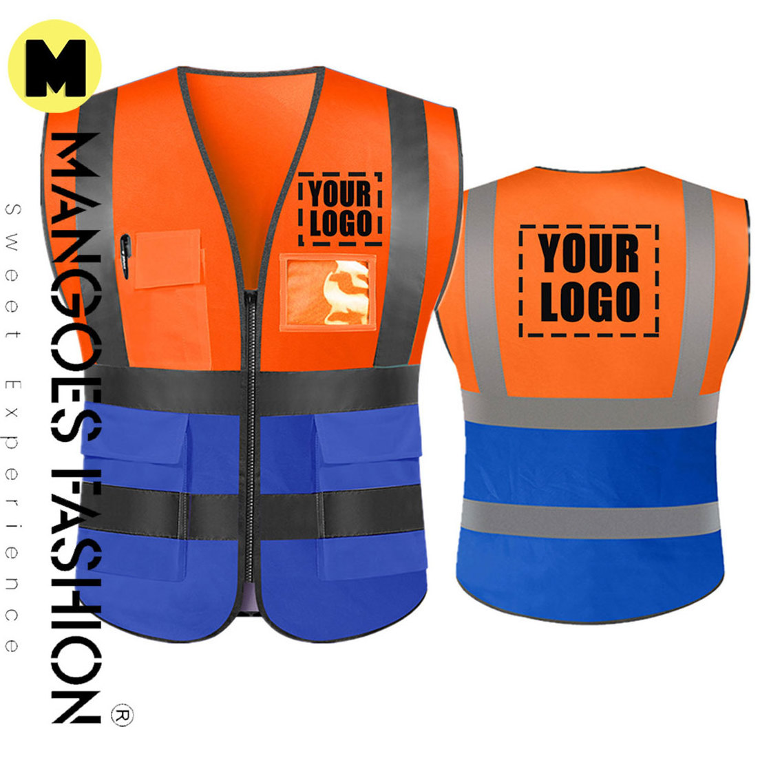 Workwear Vest Wholesale Hi Viz Adult Reflective Safety Vest Road Workwear Work Uniforms Vests Customized