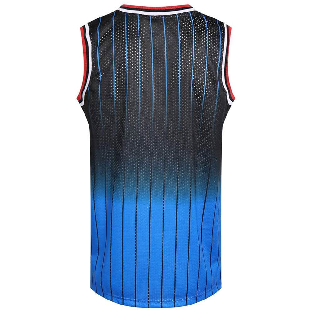 Basketball Custom Reversible Basketball Jersey Black-royal Gradient Training Jersey Sustainable Basketball Jersey