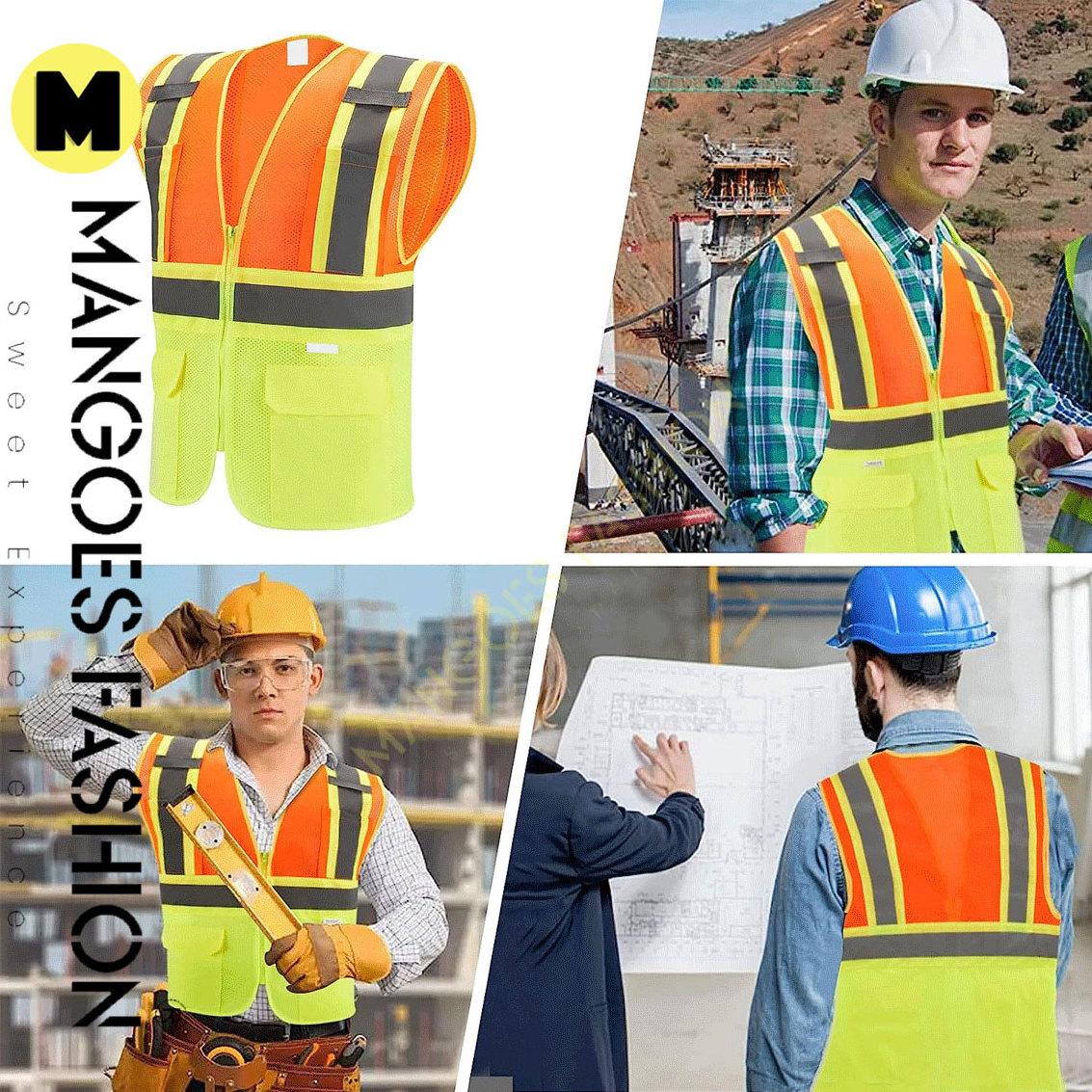 Protective Workwear Outdoor Work Vest tool working utility tool vest workwear high visible reflective safety vests