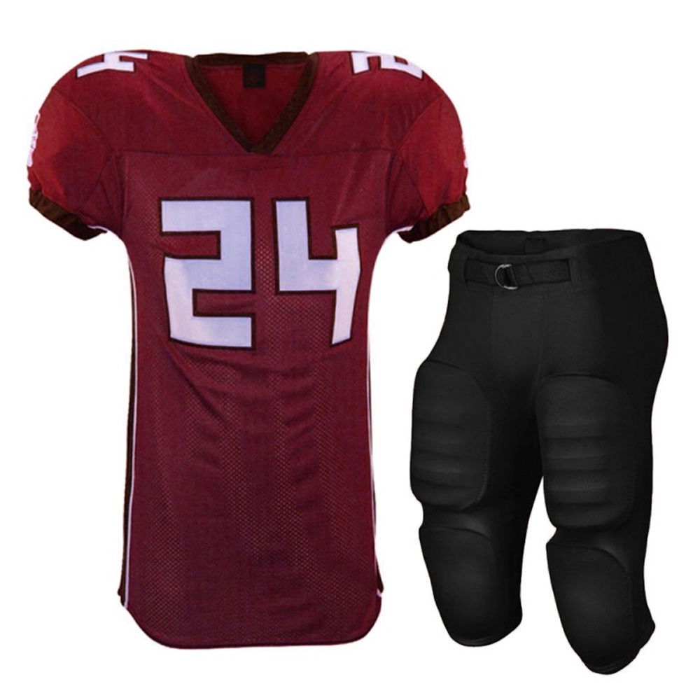 Top Sell Embroidery Jerseys American Football Teams Vintage Football Jerseys Sublimationa Mesh Uniform