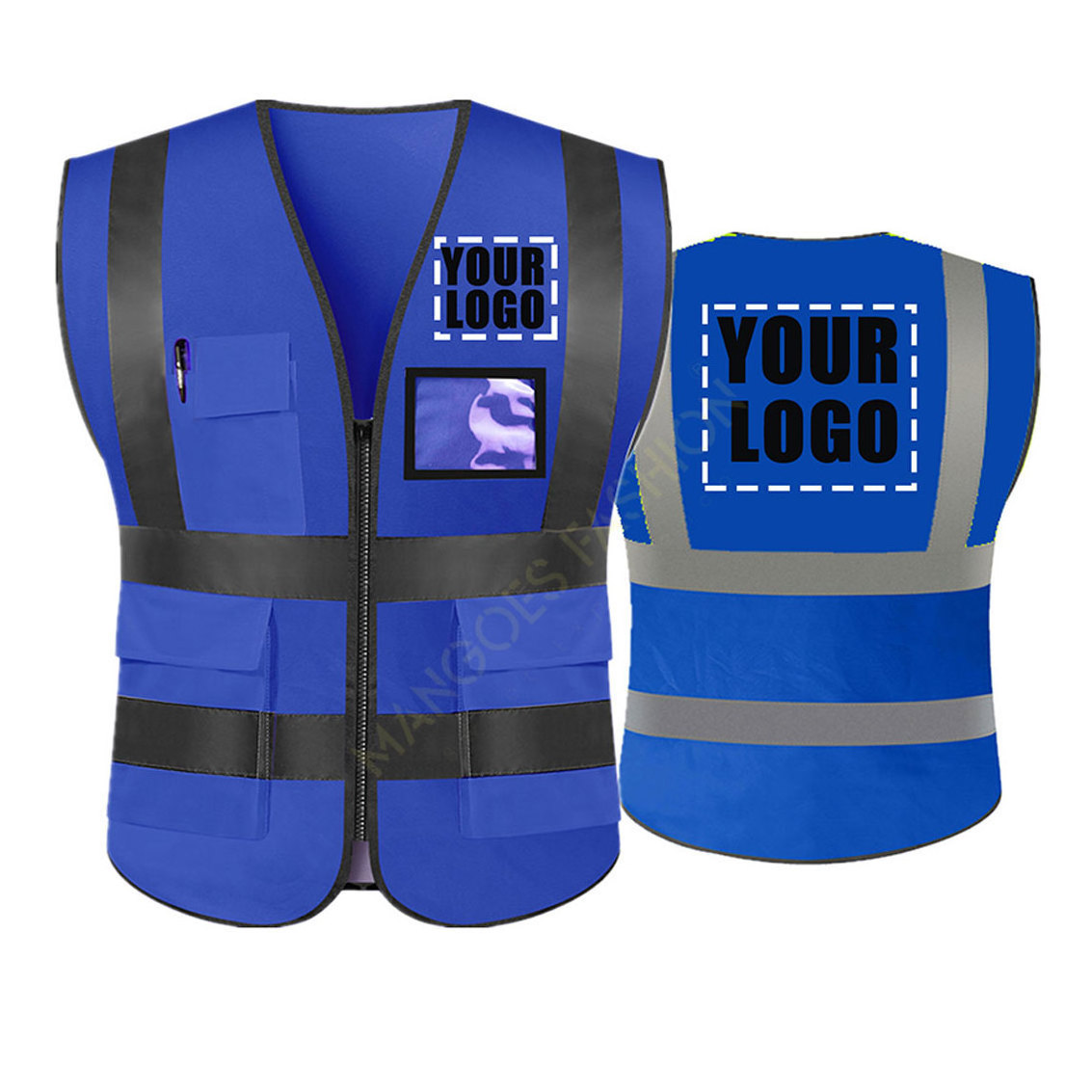 Workwear Vest Wholesale Hi Viz Adult Reflective Safety Vest Road Workwear Work Uniforms Vests Customized