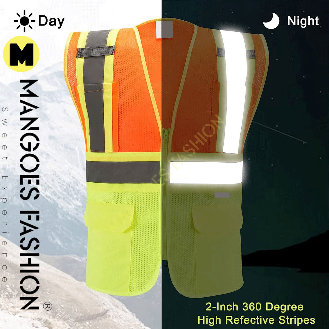 Protective Workwear Outdoor Work Vest tool working utility tool vest workwear high visible reflective safety vests