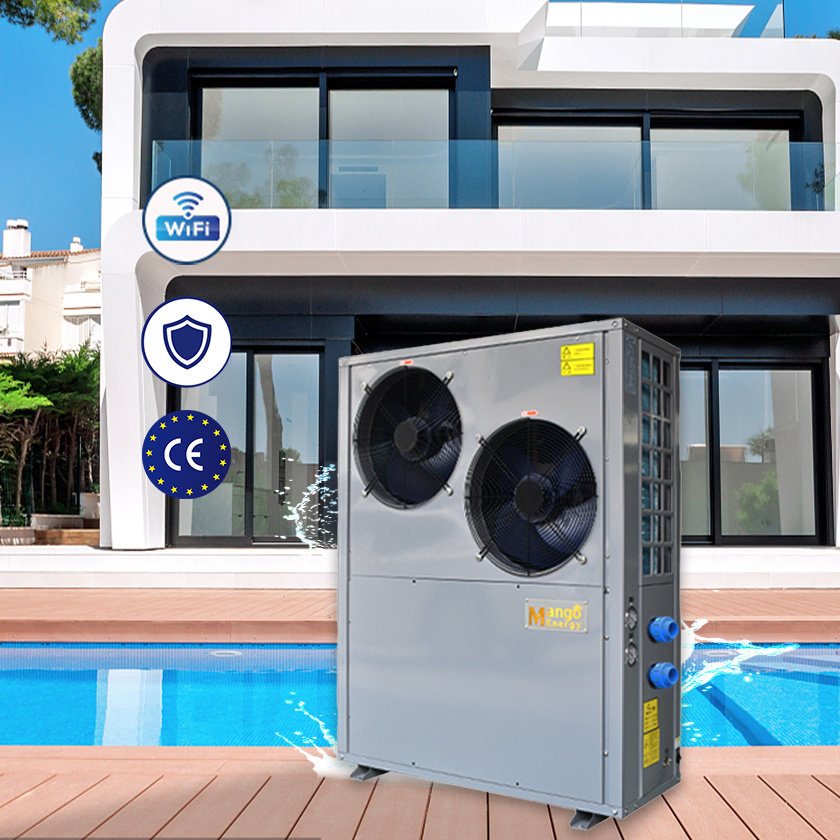 commercial spa swimming pool heat pump water heater with wifi remote control