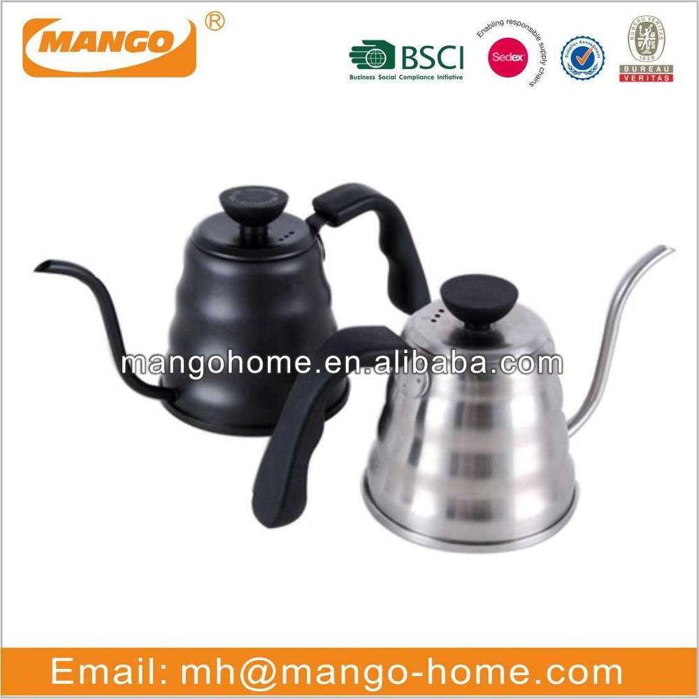 Stainless Steel Coffee Pour Over Kettle Cloud Shape Retro Coffee Pot Long Mouth Drip Gooseneck Kettle Coffee Pot