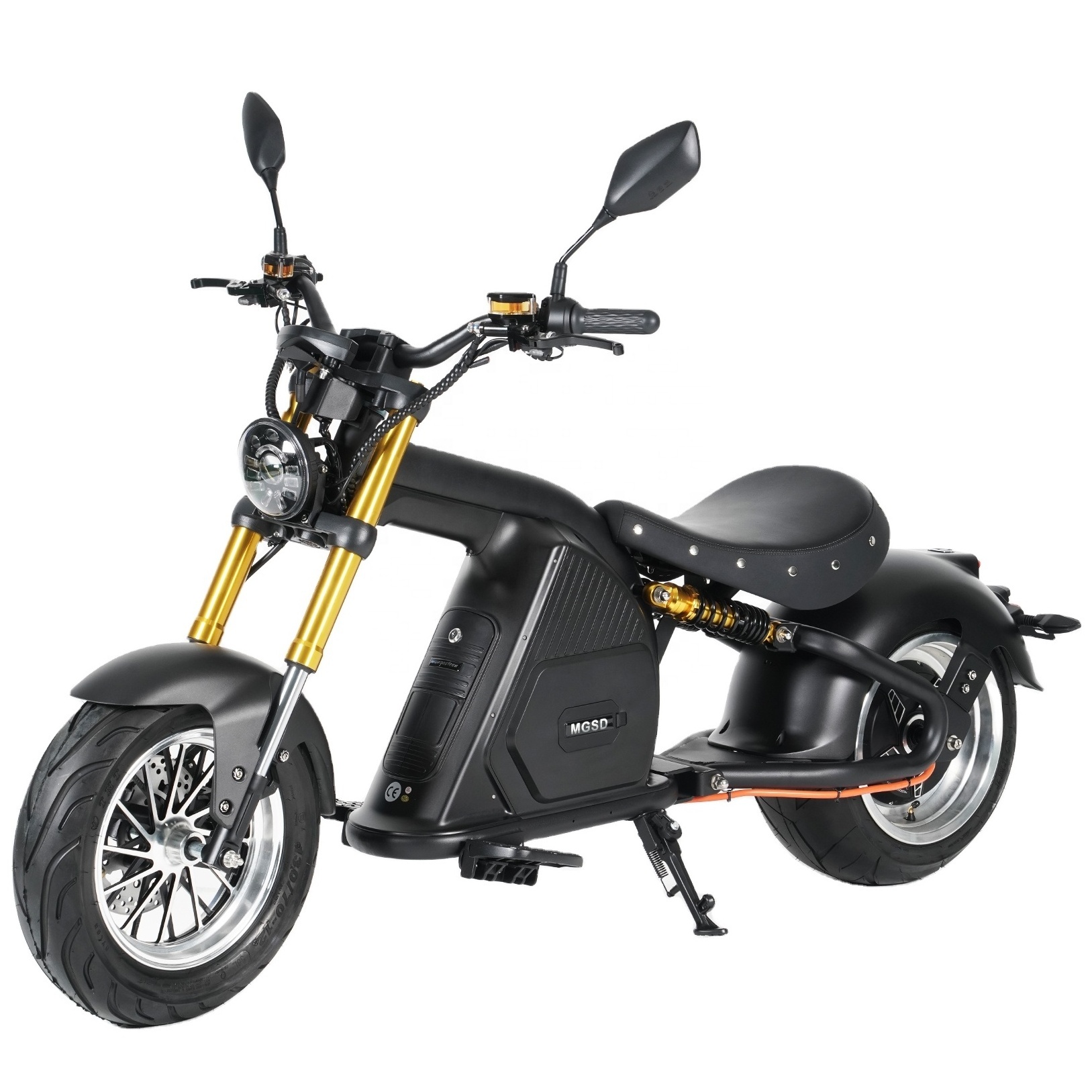 Mangosteen Elektrikli Scooter 72V 4000W Chopper Brushless Electric Off-road Motorcycle Citycoco Scooters