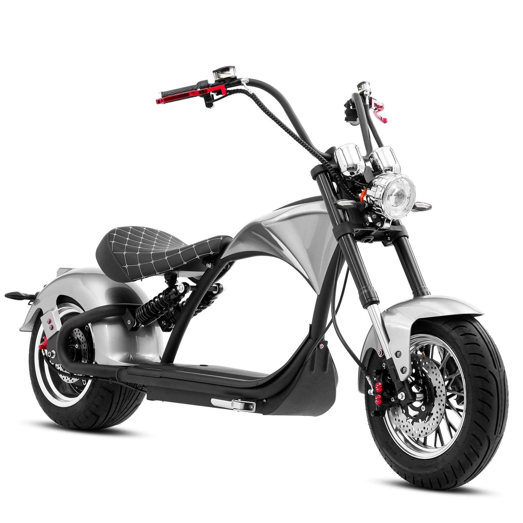 Mangosteen M1P EU Warehouse EEC COC 2000W 30Ah Fat Tire Electric Scooter Electric Chopper Citycoco