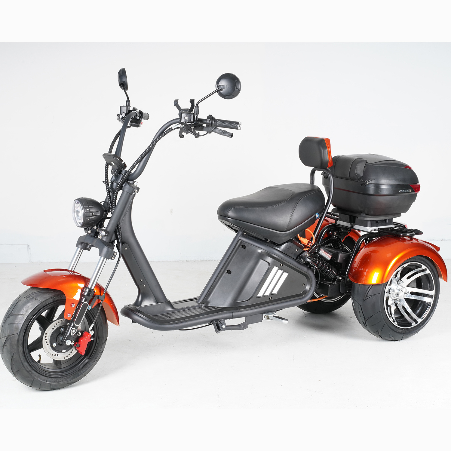 Mangosteen Trike M2 EEC COC 2000W 3 Wheel Long Range Electric Scooter Tricycle Citycoco Street Legal 3 Wheel Motorcycle