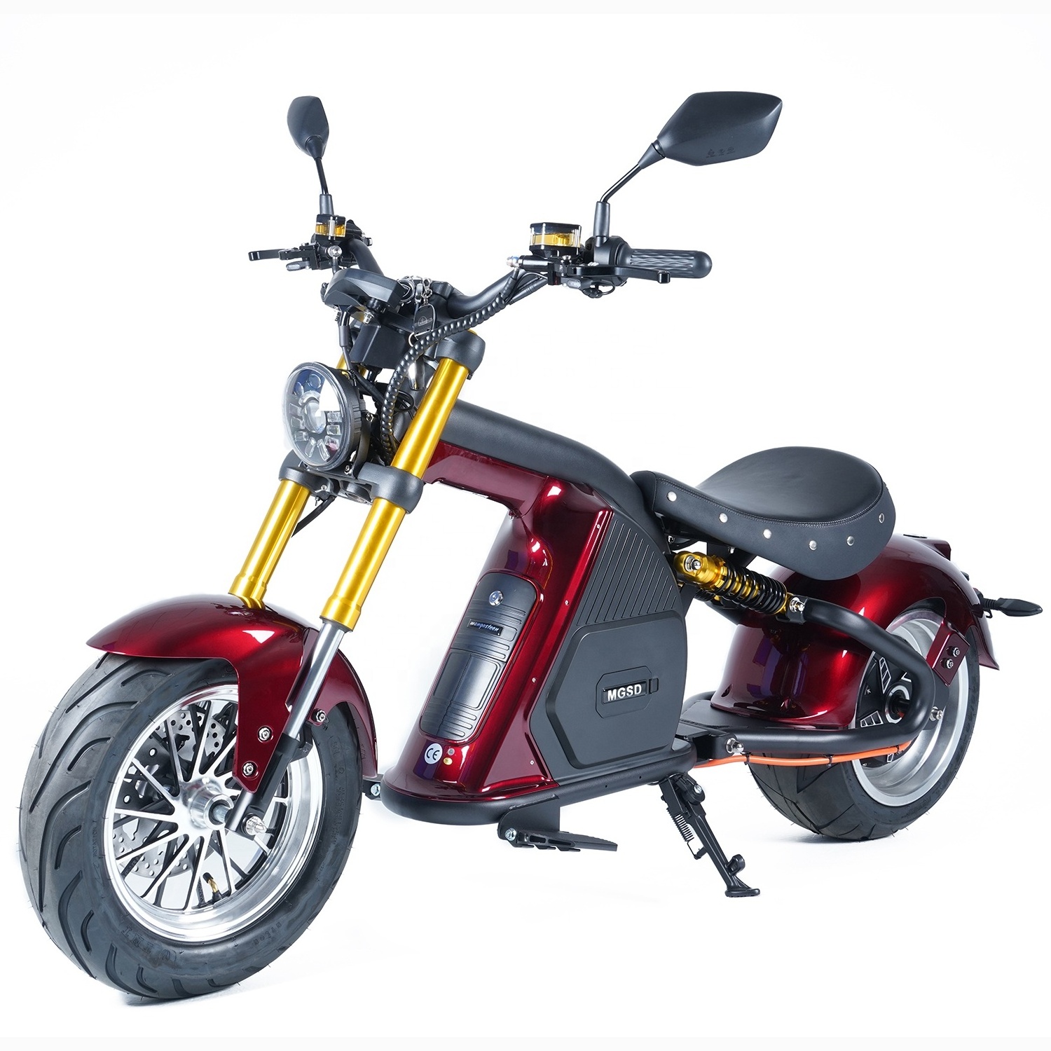 Mangosteen Elektrikli Scooter 72V 4000W Chopper Brushless Electric Off-road Motorcycle Citycoco Scooters