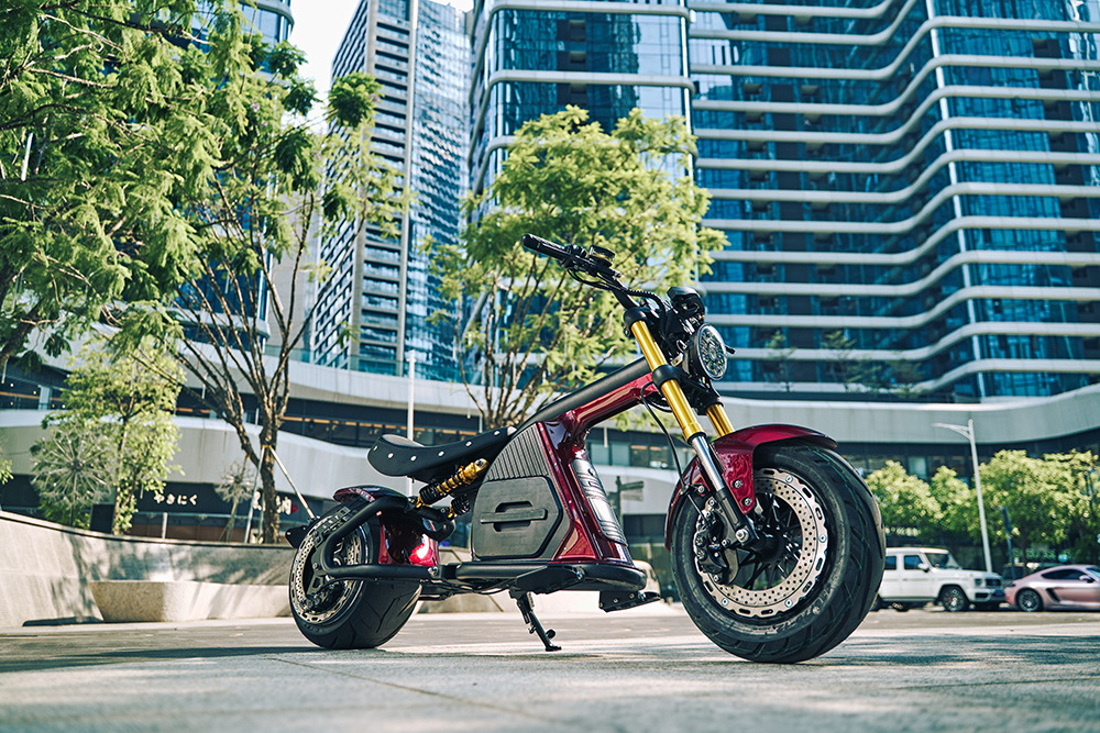 Mangosteen Elektrikli Scooter 72V 4000W Chopper Brushless Electric Off-road Motorcycle Citycoco Scooters