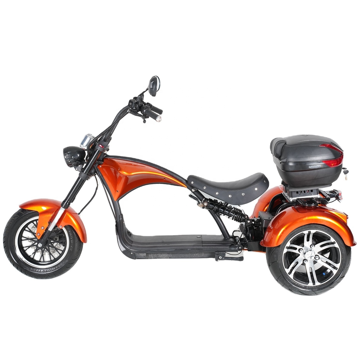 Mangosteen 3 Wheel M1P EEC COC 2000W Electric Scooter Motorcycle 3 Wheels Electric Tricycle Chopper Citycoco