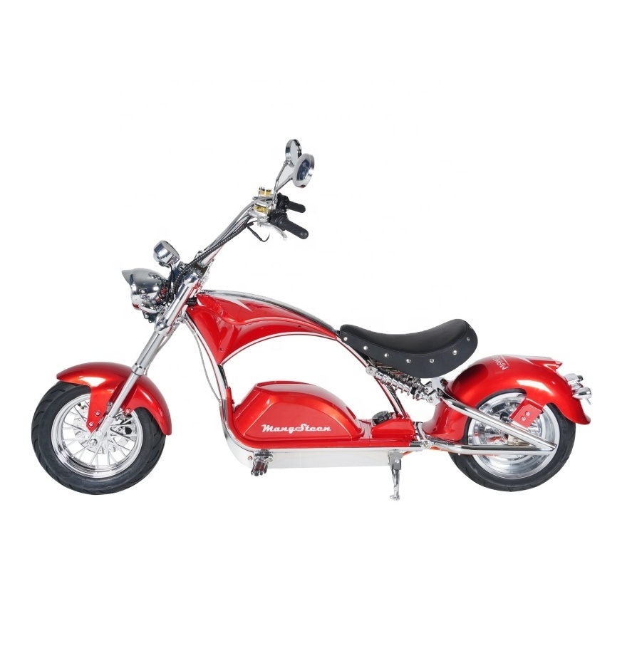 Mangosteen M1PS-Plating EU Warehouse EEC COC 72V 4000W 40Ah Electric Chopper Fat Tire Electric Scooter Citycoco