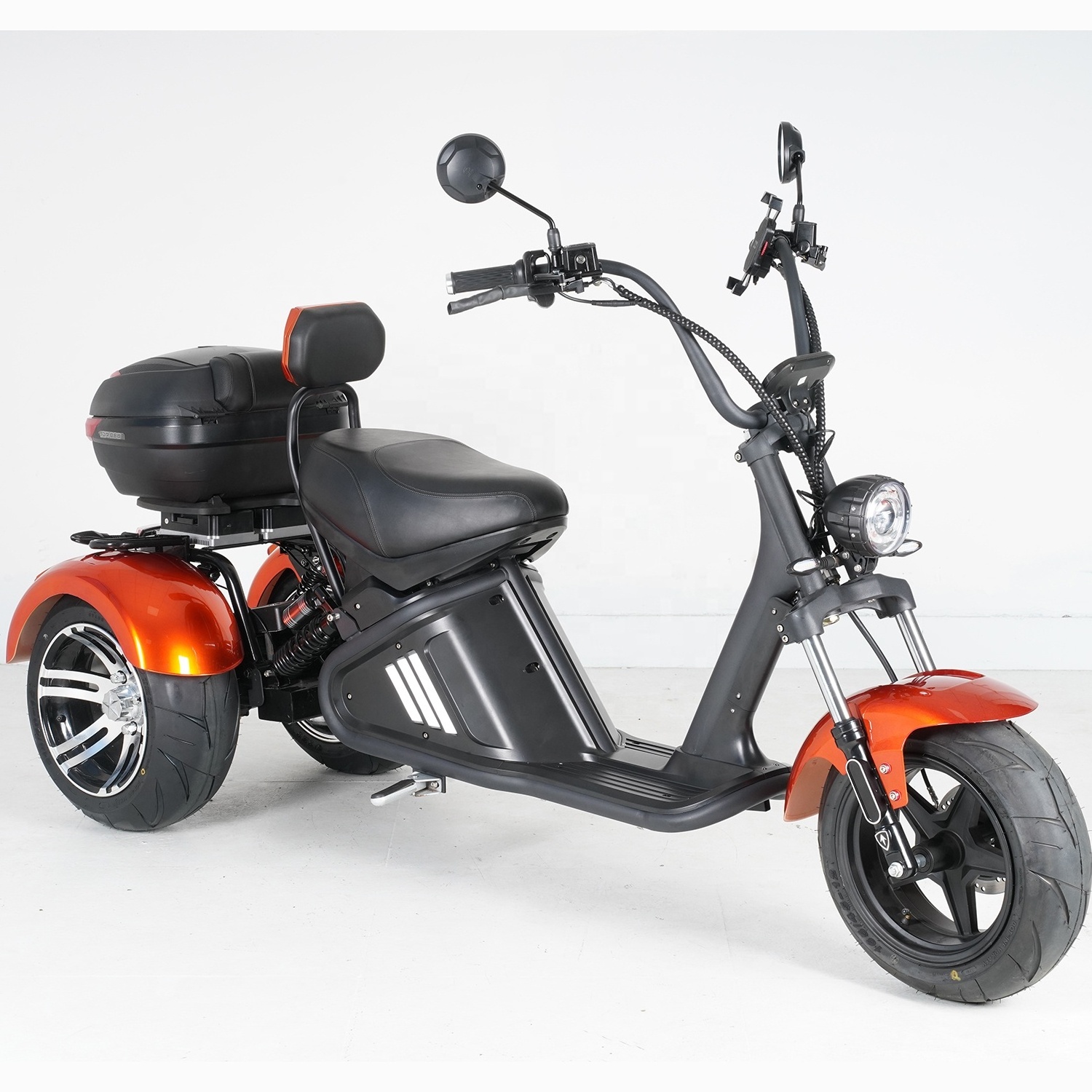 Mangosteen 3Wheel M2 EEC COC 2000W 3 Wheel Long Range Electric Scooter Tricycle Motorcycle Citycoco Chopper