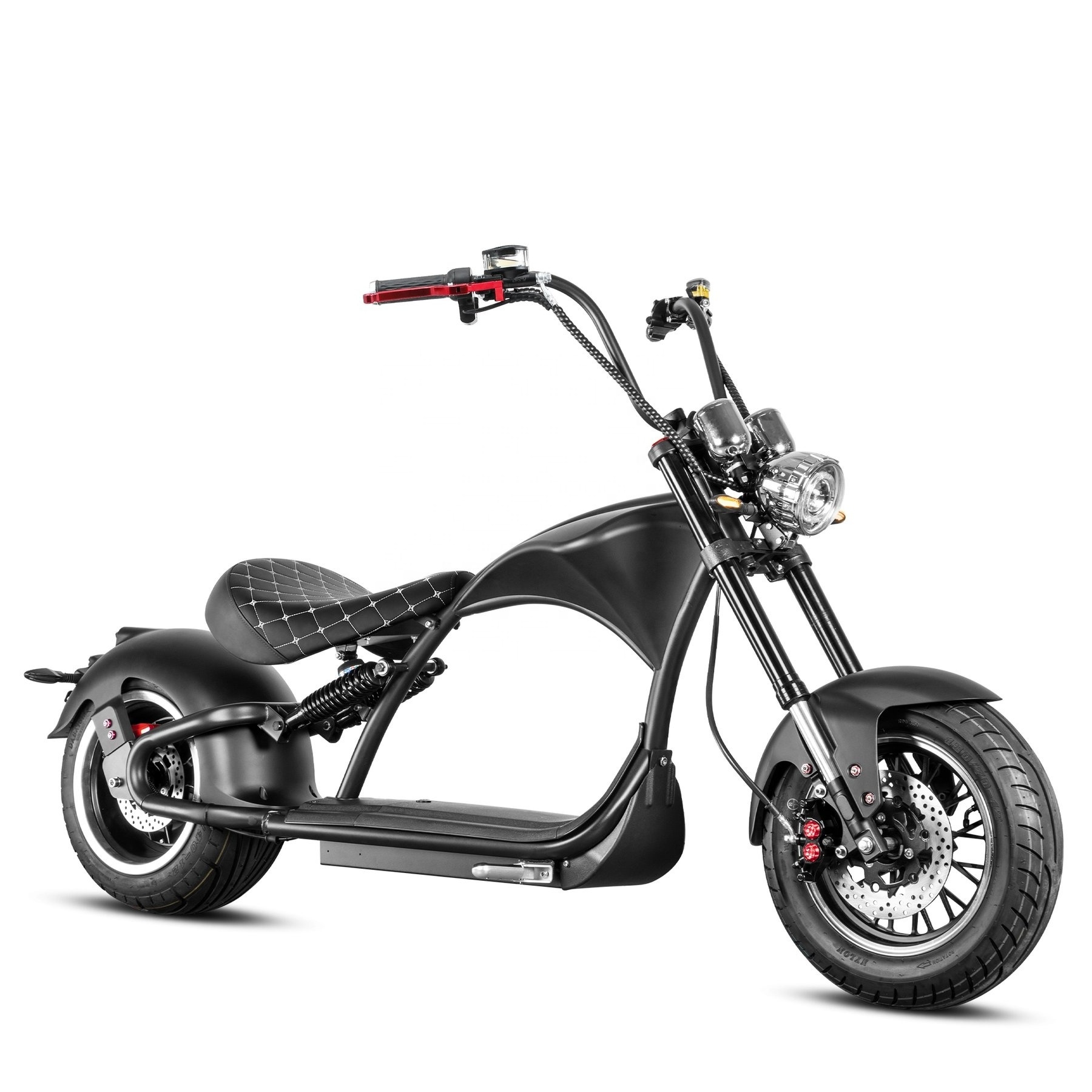 Mangosteen M1P EU Warehouse EEC COC 2000W 30Ah Fat Tire Electric Scooter Electric Chopper Citycoco