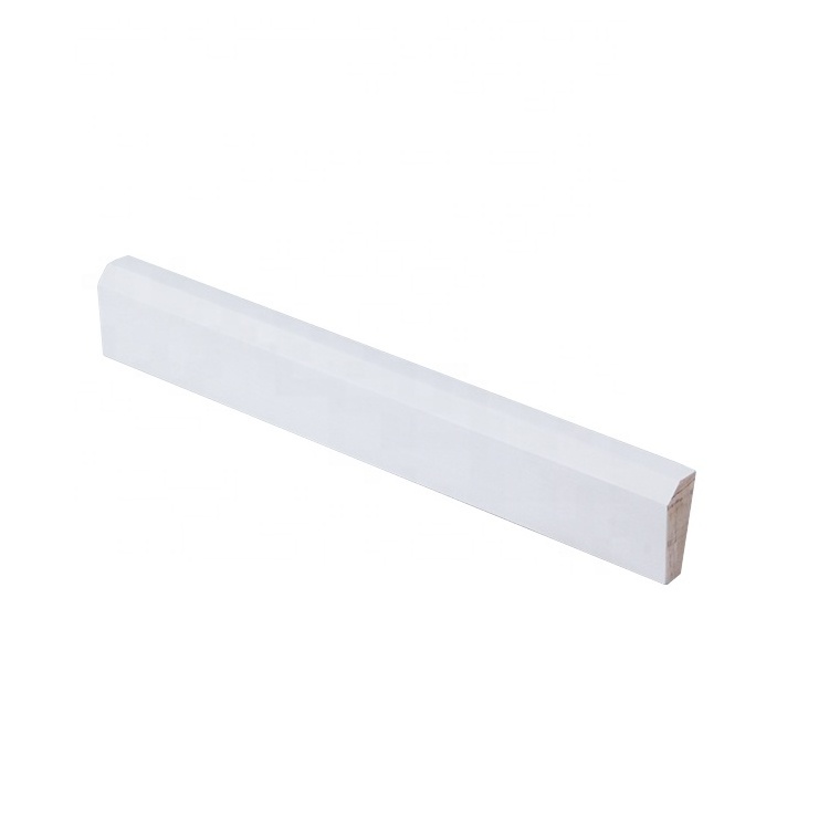 White primed decorative wood radiata Pine LVL trim door casing moulding