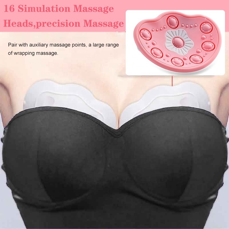 Promote Control Red Light Therapy Female Breast Massage Care Electric Vibrating Ems Breast Nipple Massager Machine