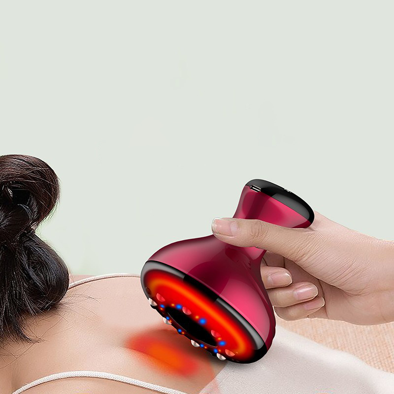 Electric Vacuum Red Light Heated Cupping Body Gua Sha Tools Electric Cupping Therapy Device Smart Cupping Therapy Massager