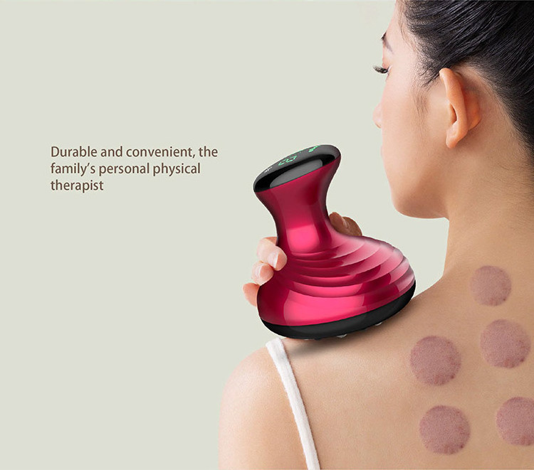 Electric Vacuum Red Light Heated Cupping Body Gua Sha Tools Electric Cupping Therapy Device Smart Cupping Therapy Massager