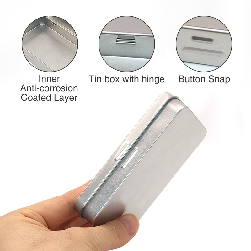 Blank Tin Case For Pedicure Manicure Tools Packaging Custom Cuticle Trimmer Clipper Cutter Nipper Pencil Case Tin Box