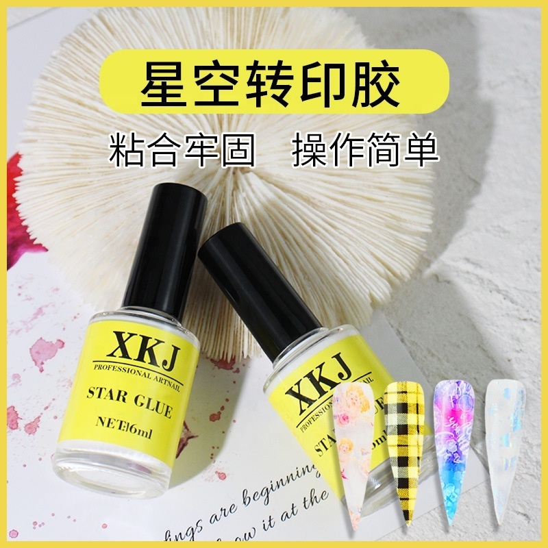 Starry Sky Paper Transfer Glue Nail Art Special White Transfer Glue Starry Sky Glue for  DIY Nail Art Manicure Tools