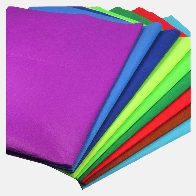 Colorful 100% Polyester / 100% Acrylic Plain Tennis Ball Felt Felt Bag Organizer Fabric Material Rollers