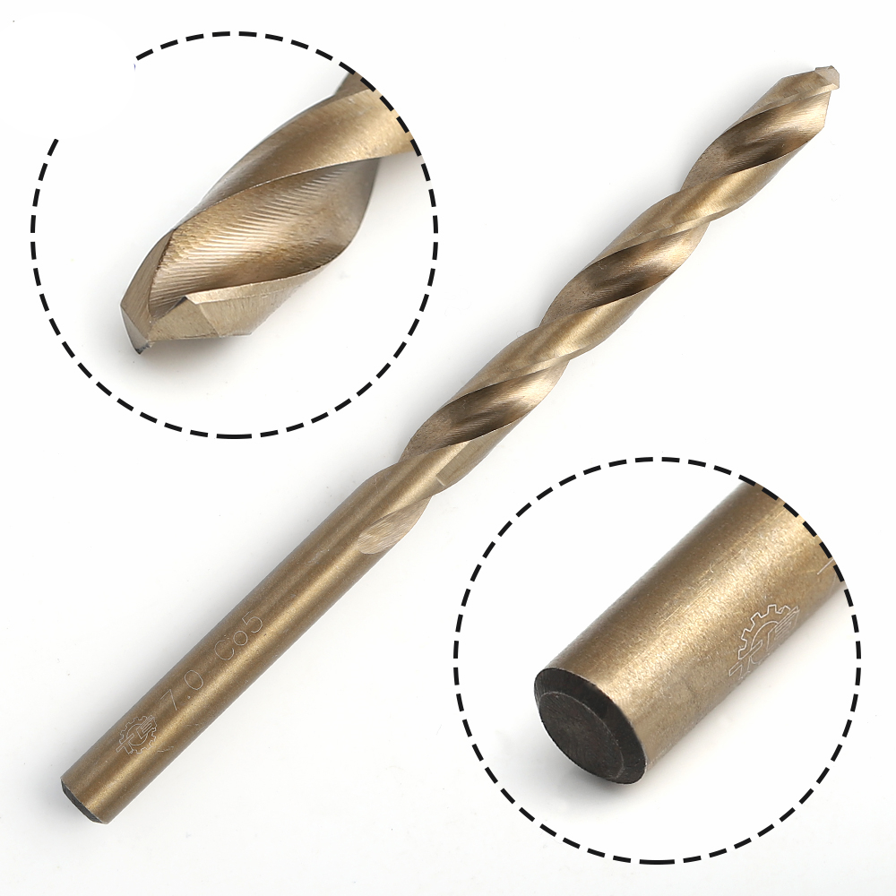 Jobber length Twist drill bit 5% cobalt high speed steel HSS M35 split point fully ground twist drill bits