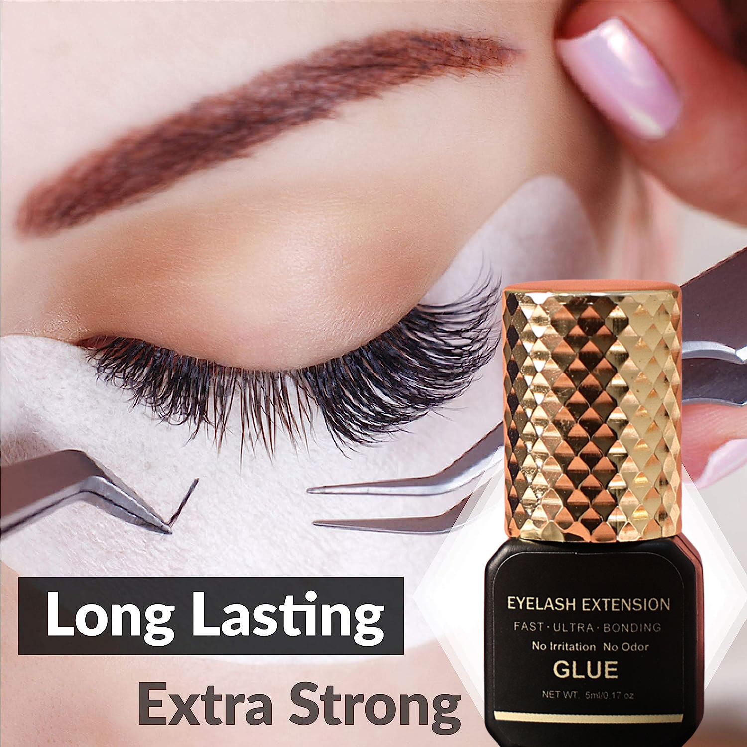 MANJESEN Korean Eyelash Glue Eye Lash Glue Adhesive Single Eyelashes Glue For Sensitive Eyes