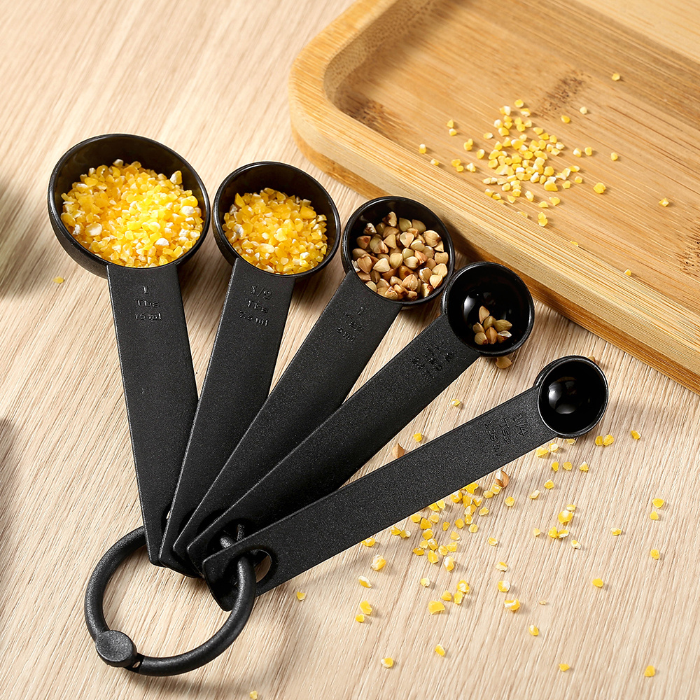 Manjia Multi Purpose PP Baking Accessories Stainless Steel Measuring Tools Spoon Teaspoon Coffee Sugar Scoop Cake Baking