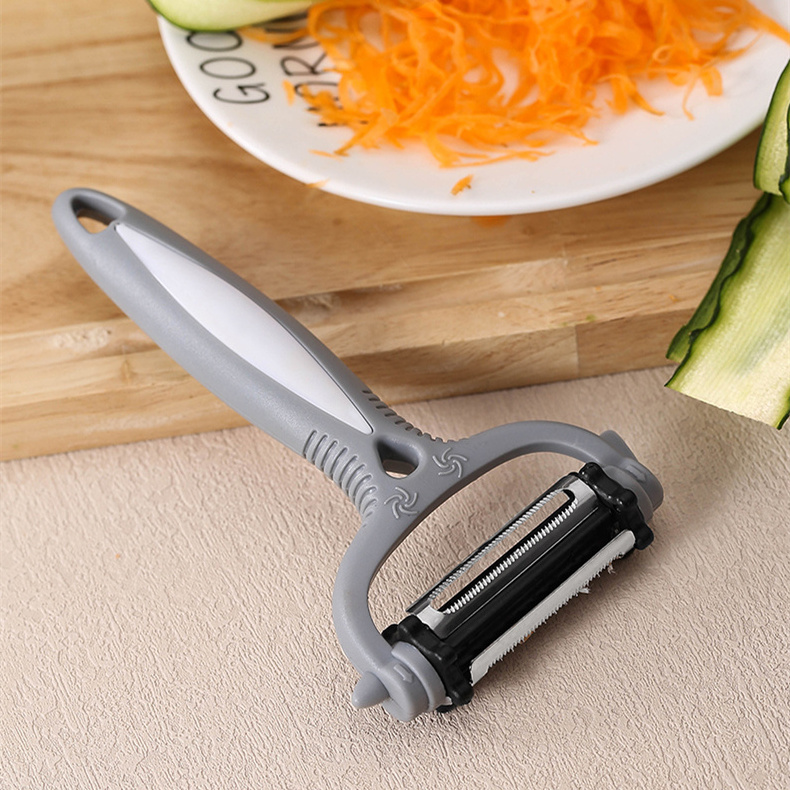 Manjia Multifunctional 360 Degree Rotary Potato Peeler Vegetable Cutter Kitchen Accessories Fruit Melon Planer Grater