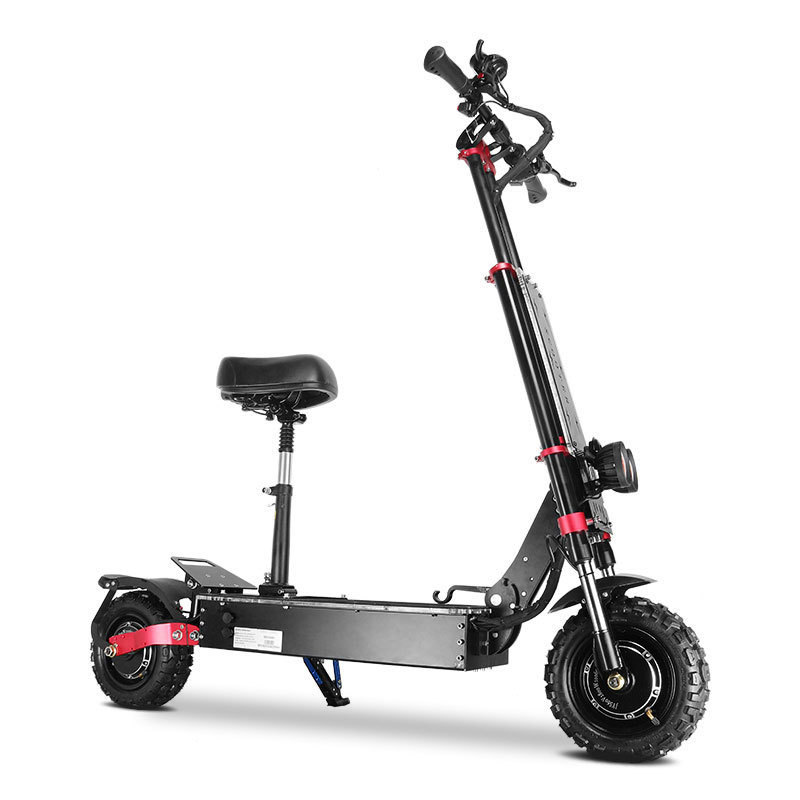 X5 13 Inch 60V 5600W Powerful Dual Motor Off Road Fat Tire E Scooter Offroad Electric Scooter With Seat Adults